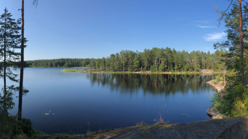 Matildanjärven maisemaa Roosinniemeen Teijon kansallispuistossa.